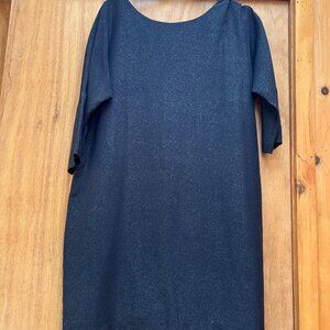 CLOSE OUT SALE: Babaton  Dark Gray with Silver Speckle Shift Dress - Size 6